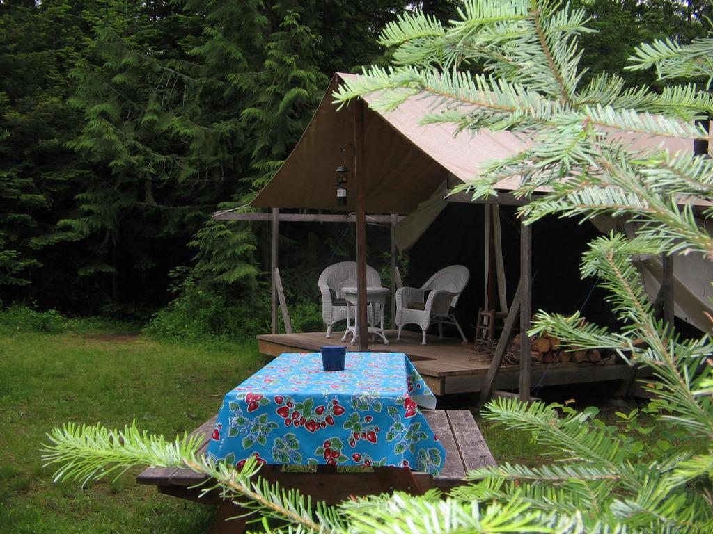You don't want to wake up in the middle of the night covered in sweat because your sheets don't breathe well. Huckleberry Tent and Breakfast - Visit Sandpoint Idaho